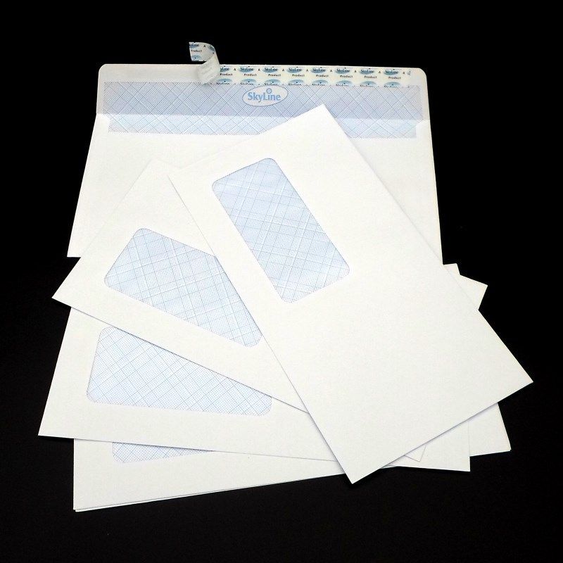 DL white envelope peel and seal self adhesive paper envelope Security Envelopes115*225